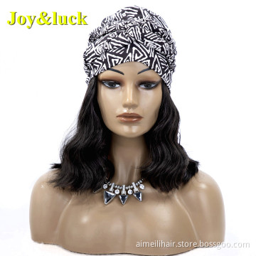 Wholesale Ladies Hair African Wave Hairband Ombre Black Hairband Natural Wavy Headband Wigs for Black Women Synthetic Hair Wigs